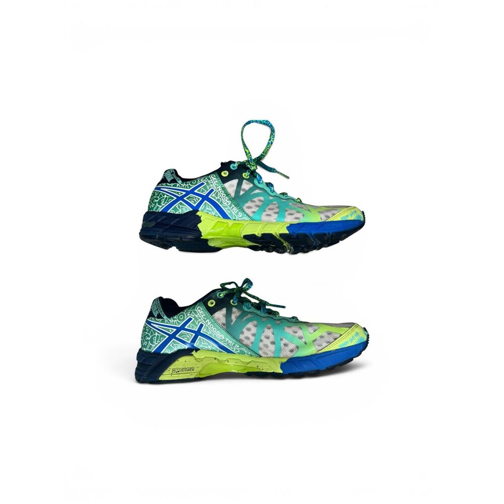 ASICS Gel Noosa Tri 9 Womens 6.5 Running Shoes Teal Lime Triathlon